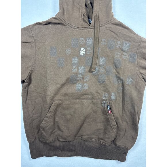 Tony Hawk Brown Hoodie With Skull Print L - Picture 2 of 11